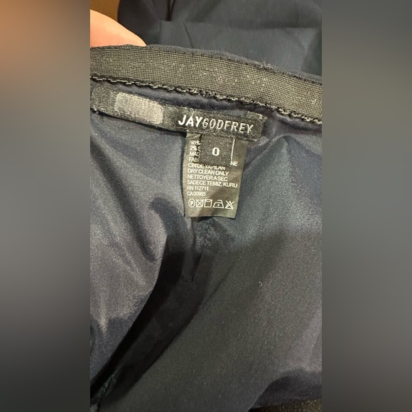 Jay Godfrey Strapless Sylvia Gown Navy Strapless Tuxedo 0 - Picture 11 of 12